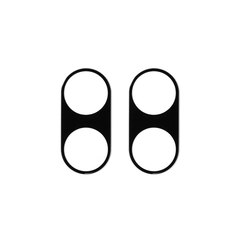 2Pcs For Xiaomi Poco X8 Pro Max 5G / Redmi Turbo 5 Max 5G Camera Lens Protector 2.5D Arc Edge Silk Printing Tempered Glass Full Coverage Rear Lens Film - Black