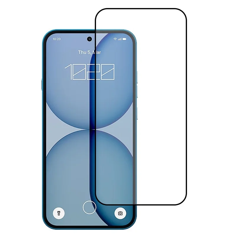 For Nothing Phone (4a) Screen Protector Silk Printing Full Glue Full Coverage Tempered Glass Screen Film
