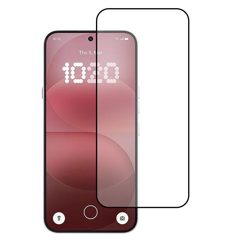 For Nothing Phone (4a) Pro Screen Protector Silk Printing Full Glue Full Coverage Tempered Glass Screen Film