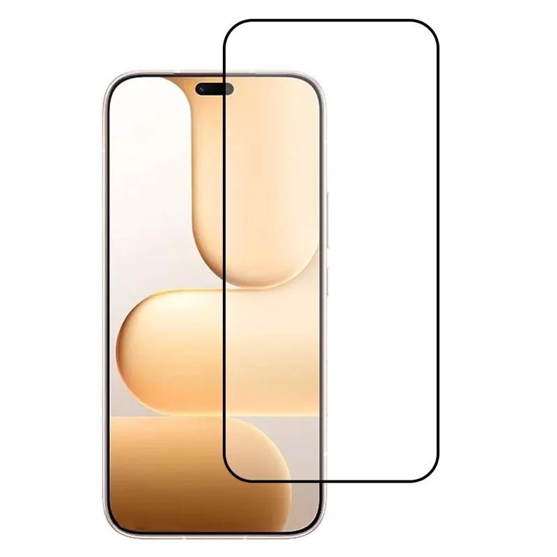 For Honor 600 Lite 5G Screen Protector Silk Printing Full Glue Full Coverage Tempered Glass Screen Film