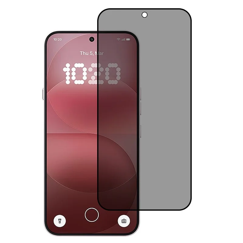 For Nothing Phone (4a) Pro Anti-Peep Tempered Glass Full Covering Silk Printing Screen Protector