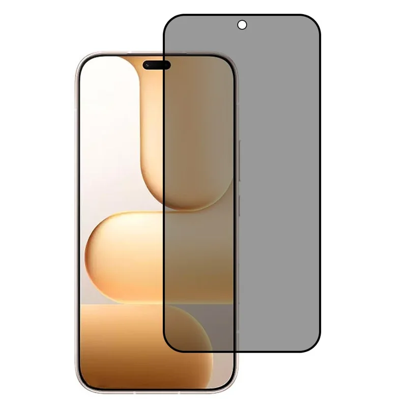 For Honor 600 Lite 5G Anti-Peep Tempered Glass Full Covering Silk Printing Screen Protector