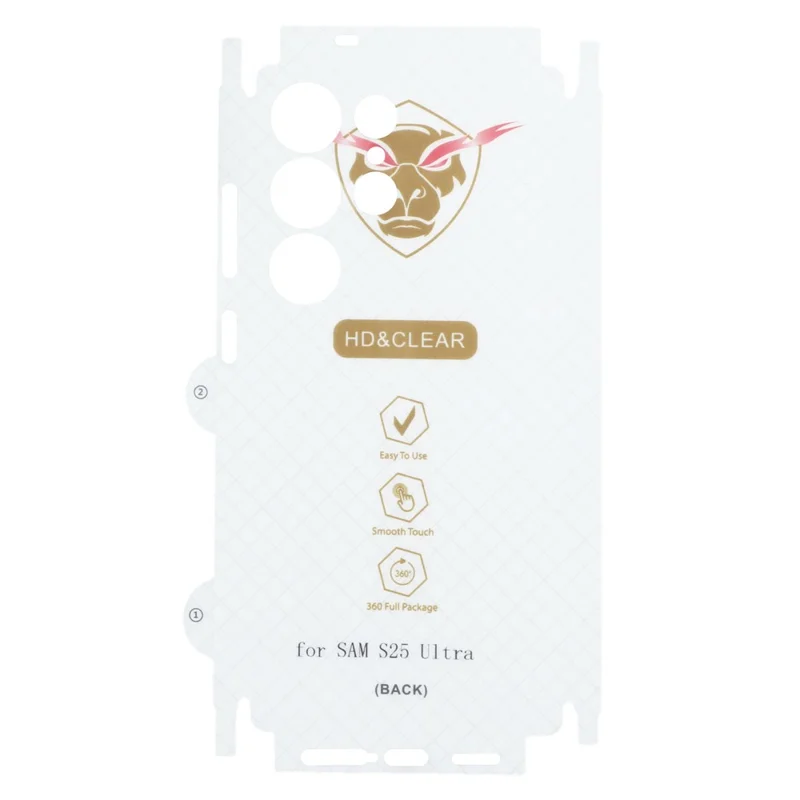 Für Samsung Galaxy S26 Ultra Rückseitiger Displayschutz Weiches TPU Ultra Handy-Rückendeckel-Folie - Transparent