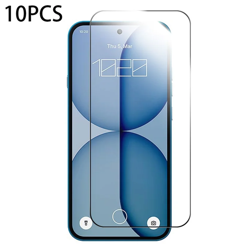 RURIHAI 10Pcs For Nothing Phone (4a) High Aluminium-Silicon Glass Film 0.26mm 2.5D Full Screen Protector