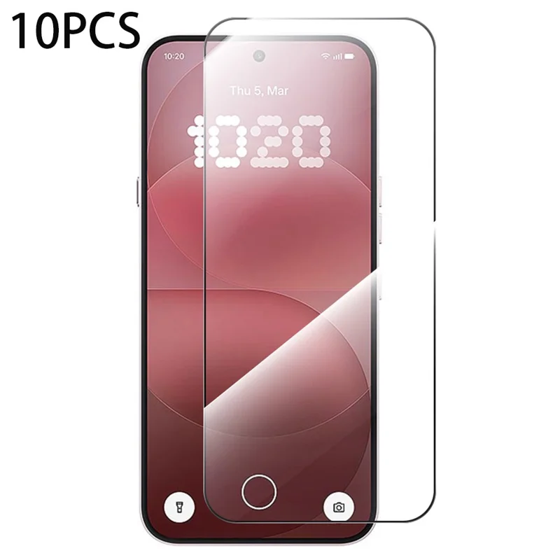 RURIHAI 10Pcs For Nothing Phone (4a) Pro High Aluminium-Silicon Glass Film 0.26mm 2.5D Full Screen Protector