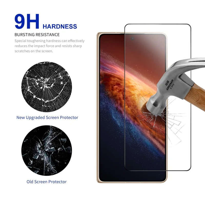RURIHAI 10Pcs For Honor Magic V6 5G High Aluminium-Silicon Glass Film 0.26mm 2.5D Full Screen Protector
