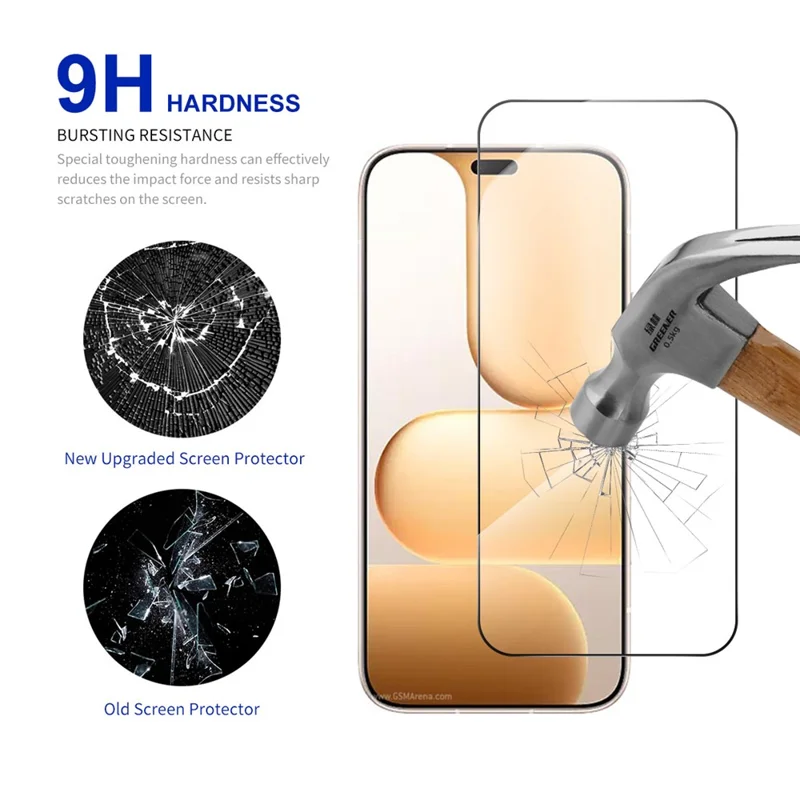 RURIHAI For Honor 600 Lite 5G Screen Protector High Aluminum-Silicon Glass Phone Screen Film