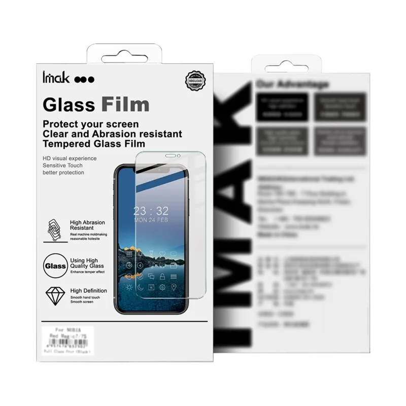 IMAK H Series For Google Pixel 10a Screen Protector Tempered Glass Film (Not Complete Coverage) (Fingerprint Unlock) - Transparent
