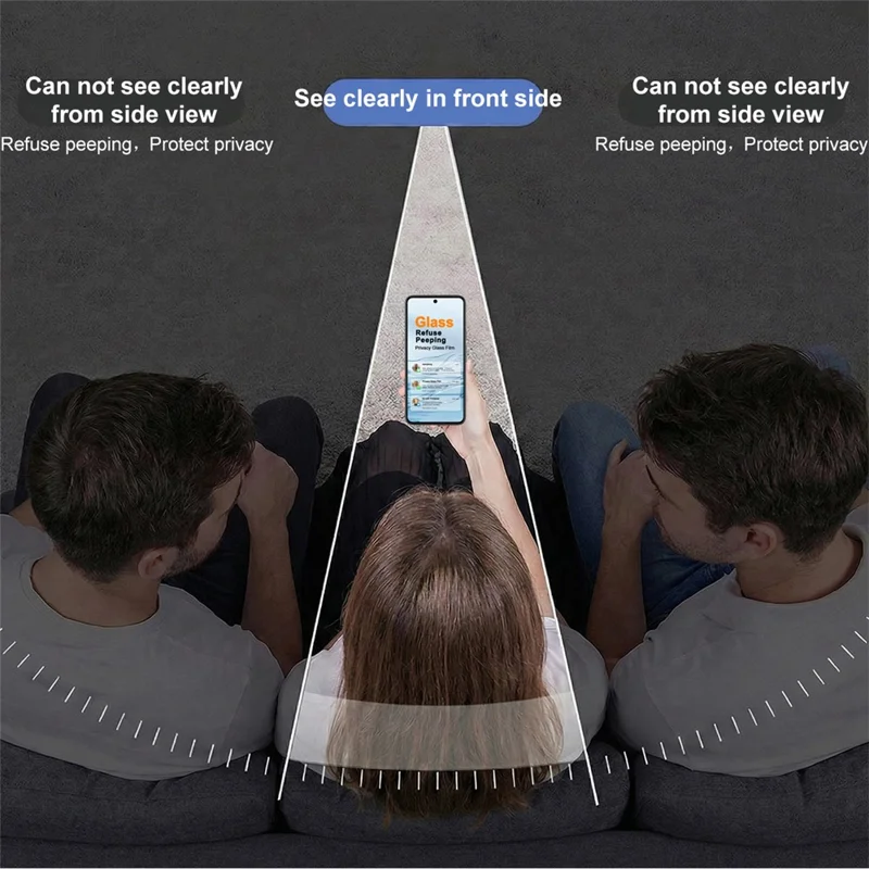 IMAK For Google Pixel 10a Anti Peep Tempered Glass Screen Protector Full Coverage - Black