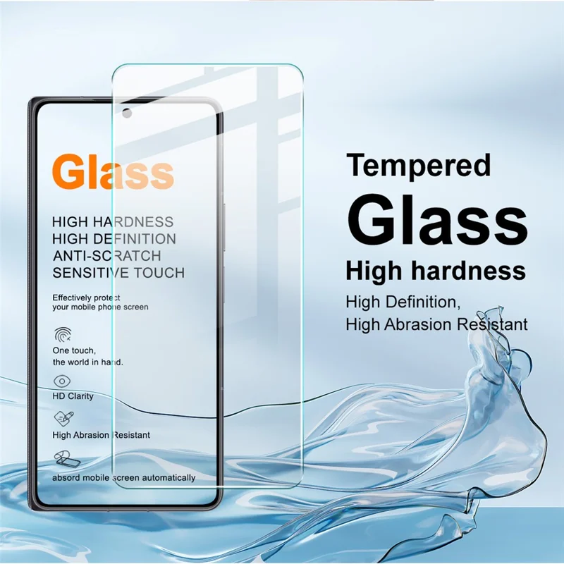 IMAK H Series For Honor Magic V6 5G Tempered Glass Screen Protector Shatter-Proof Protection (Not Complete Coverage) - Transparent