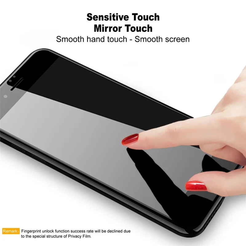 IMAK For Honor Magic V6 5G Anti Peep Tempered Glass Screen Protector Full Coverage - Black