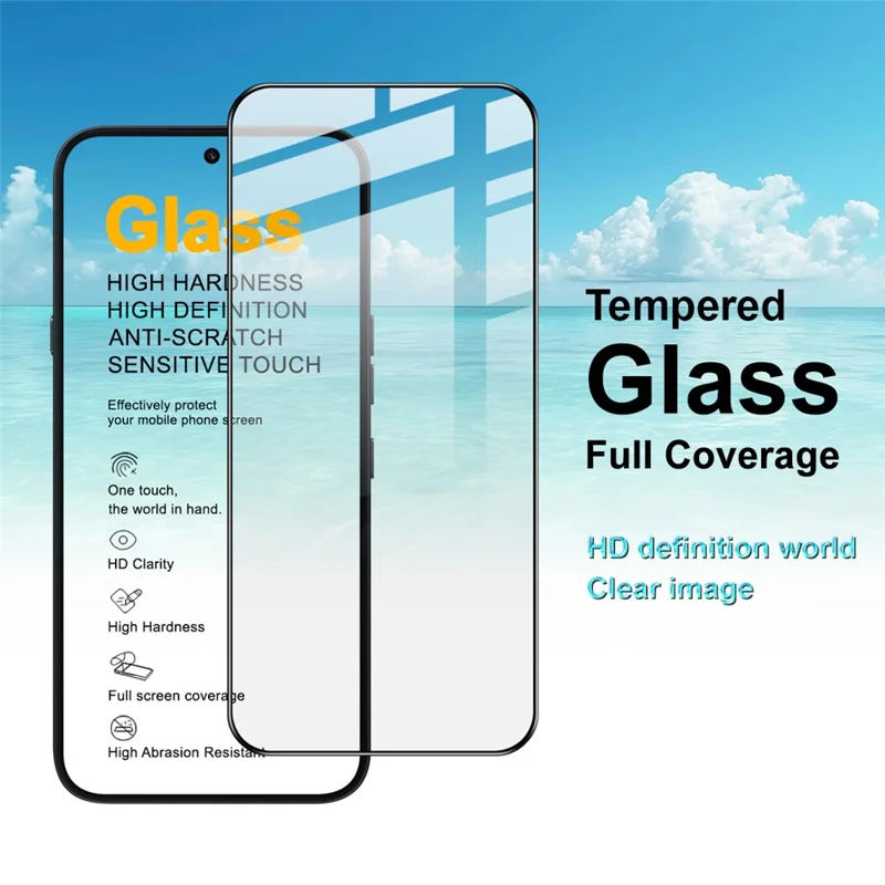 IMAK Pro+ Series For Nothing Phone (4a) Pro Screen Protector Full Coverage Tempered Glass Film (Fingerprint Unlock) - Transparent