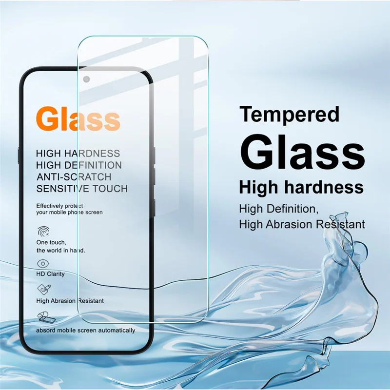 IMAK H Series For Nothing Phone (4a) Pro Screen Protector Tempered Glass Film (Not Complete Coverage) (Fingerprint Unlock) - Transparent
