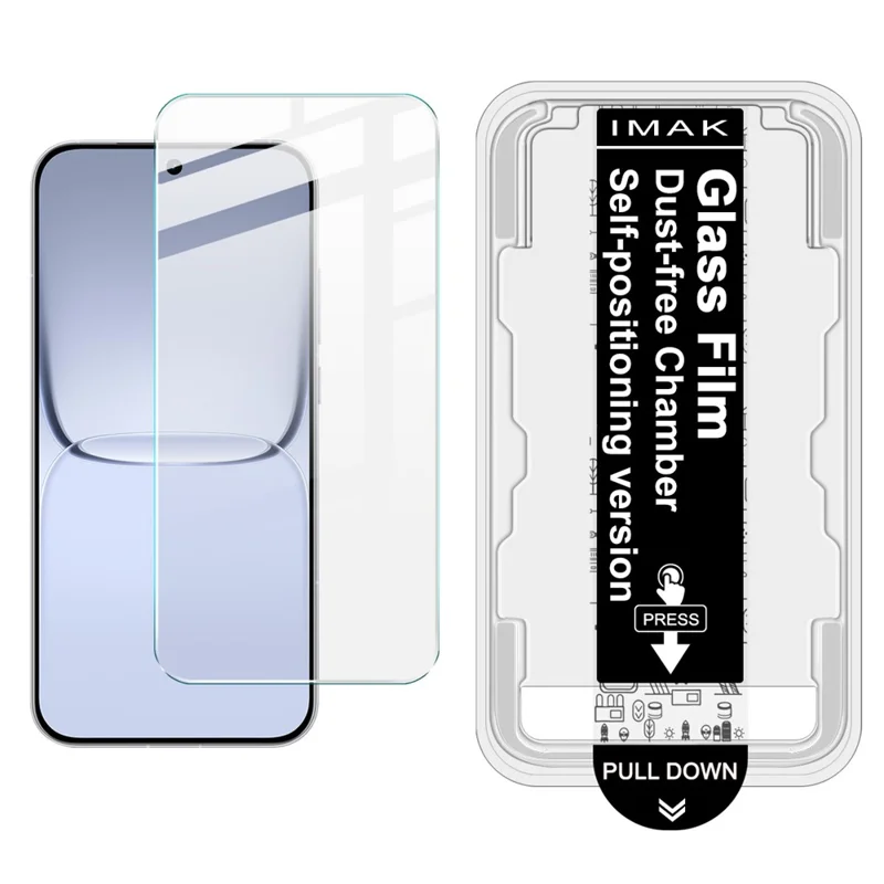 IMAK For Realme Neo8 5G by Leica Tempered Glass Screen Protector with Dust-free Installation Tool (Fingerprint Unlock) (Not Complete Coverage) - Transparent