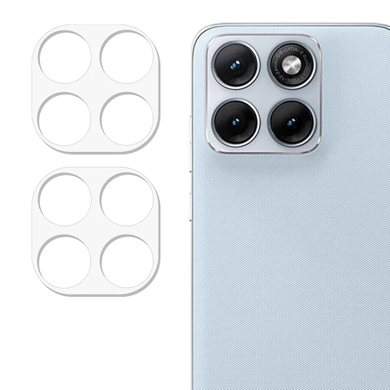 2Pcs For Motorola Edge 70 Fusion+ 5G / Edge 70 Fusion 5G Full Coverage Camera Lens Protector 3D Arc Edge Anti-Scratch Tempered Glass Lens Film - Transparent