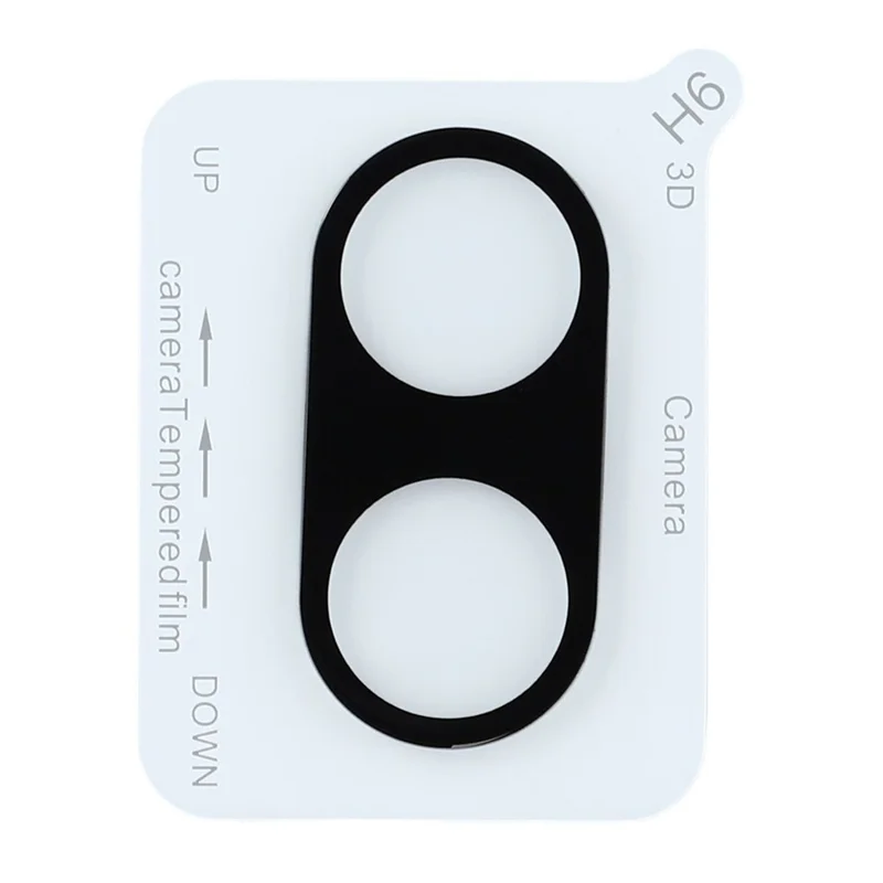 2Pcs For Xiaomi Redmi Turbo 5 5G  /  Poco X8 Pro 5G Full Coverage Camera Lens Protector Silk Printing Tempered Glass Lens Film 3D Arc Edge - Black