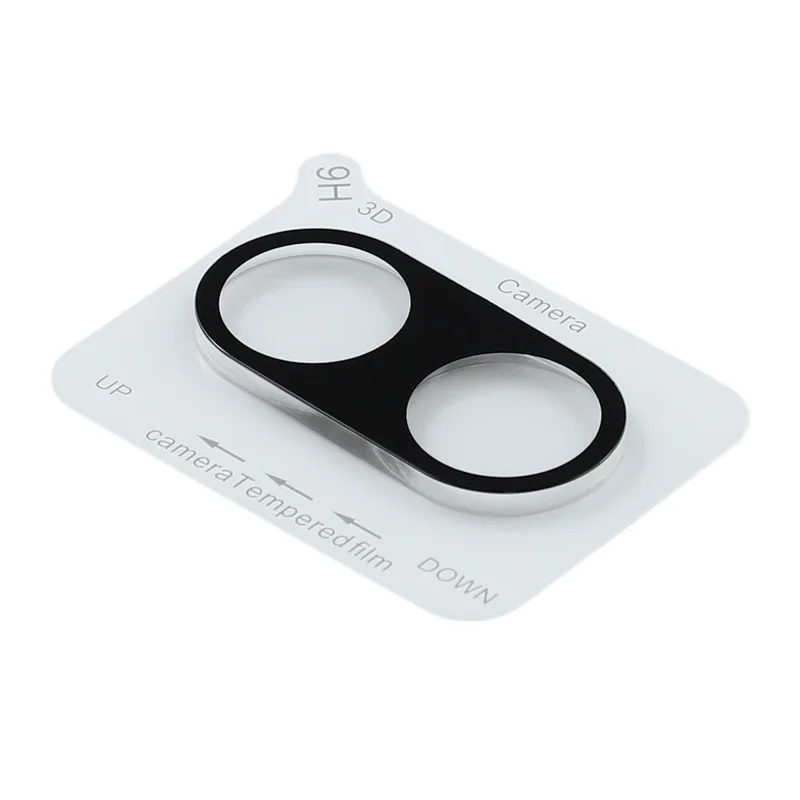 2Pcs For Xiaomi Redmi Turbo 5 5G  /  Poco X8 Pro 5G Full Coverage Camera Lens Protector Silk Printing Tempered Glass Lens Film 3D Arc Edge - Black