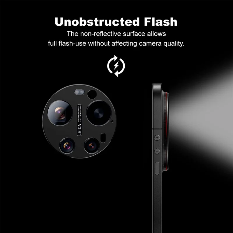 IMAK لجهاز Xiaomi 17 Ultra من Leica واقي عدسة كاميرا معدني - أسود