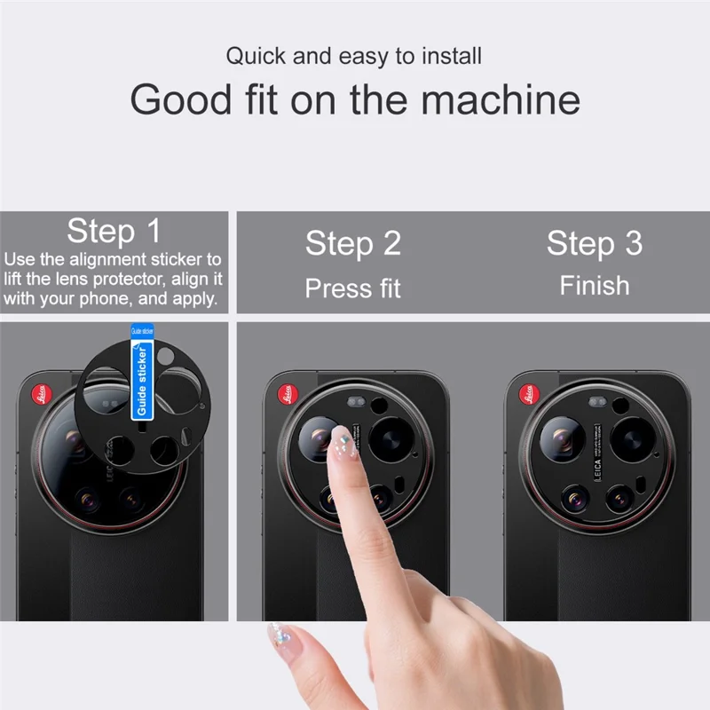 IMAK لجهاز Xiaomi 17 Ultra من Leica واقي عدسة كاميرا معدني - أسود