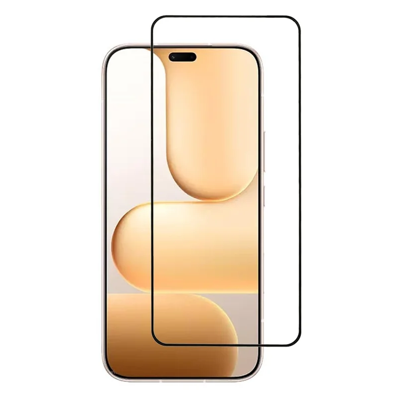 For Honor 600 Lite 5G Full Screen Protector Full Glue Silk Printing Tempered Glass Film Support Fingerprint Unlock - Transparent