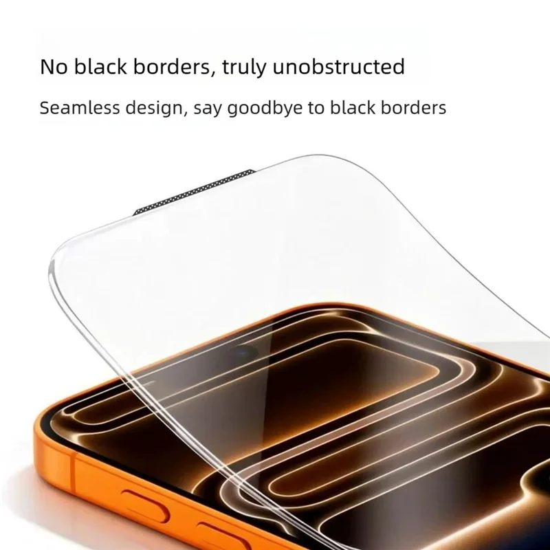 10Pcs for iPhone 17 Pro Max Tempered Glass Film 9H+ 300CC Edgeless Anti Static HD Full Screen Protector - Transparent
