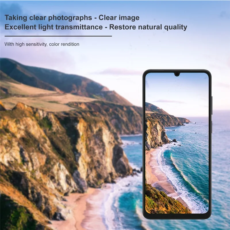 IMAK For Honor X6d 5G / 500 Smart 5G Tempered Glass Full Cover Camera Lens Protector + Acrylic Lens Cap - Transparent