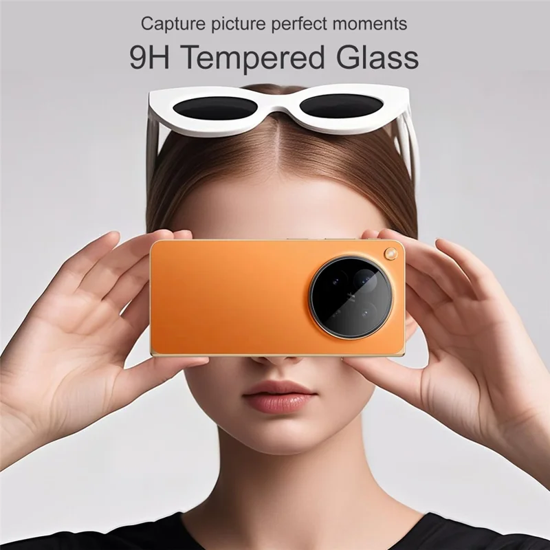 IMAK For Oppo Find N6 5G Tempered Glass Full Cover Camera Lens Protector with Self Positioning Frame - Black