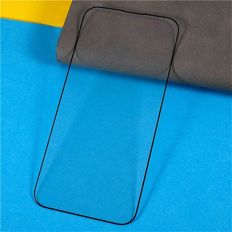 Bulk Purchasing for iPhone 17 Pro Screen Protector Anti-Static Silk Printing Black Arc Edges High Aluminum-Silicon Glass Film - Transparent