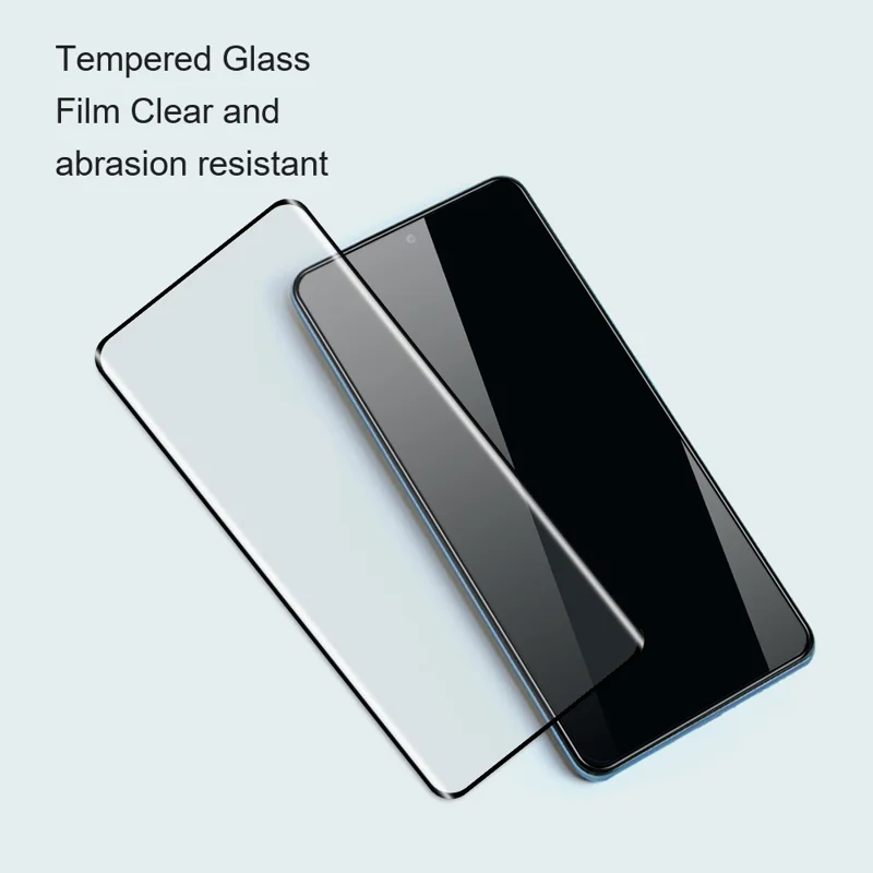 AMORUS pour Xiaomi Redmi Note 15 Pro 5G (Global) Protecteur d'écran intégral avec impression soyeuse à bordure noire en verre trempé avec colle intégrale