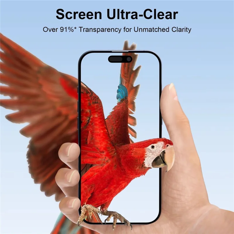 10Pcs for iPhone 17 Pro Max Full Coverage Tempered Glass Screen Protector Silk Printing 9H Diamond-Level Hardness Anti-static Film - Transparent