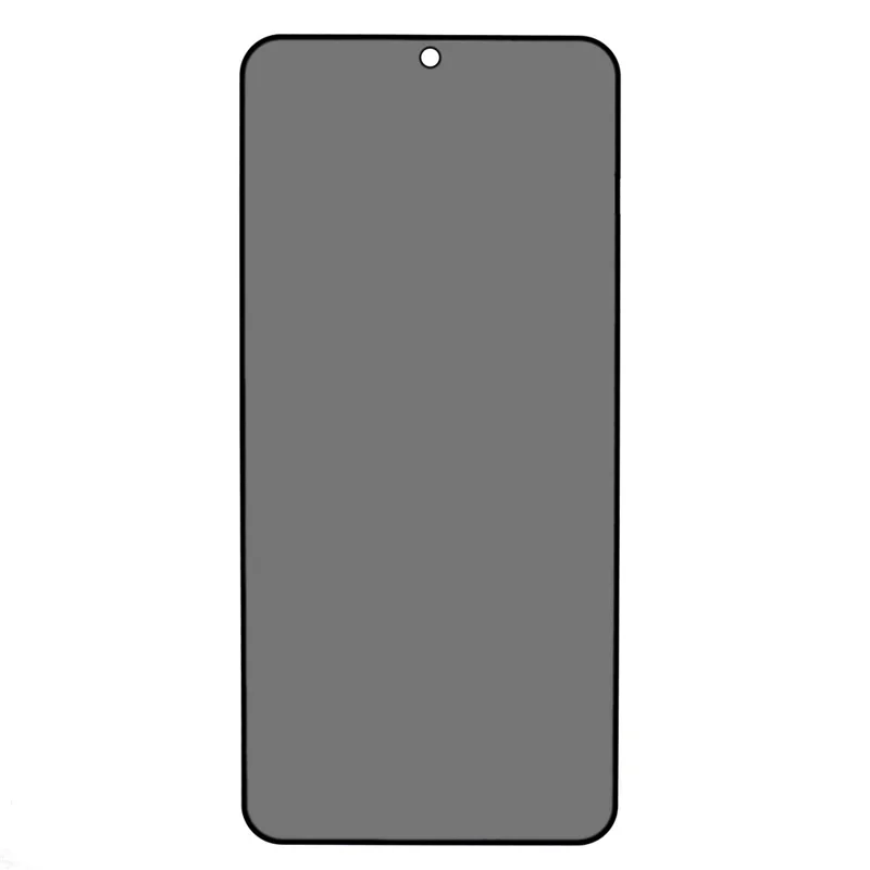 Pour Xiaomi Poco X8 Pro Max 5G Verre Trempé Anti-Voyeur Couverture Totale avec Impression Soie et Colle Latérale - Noir