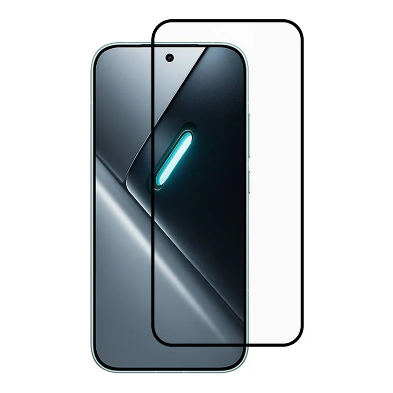 Protecteur d'écran pour Xiaomi Poco X8 Pro Max 5G, impression silk, colle complète, couverture totale, verre trempé - Noir