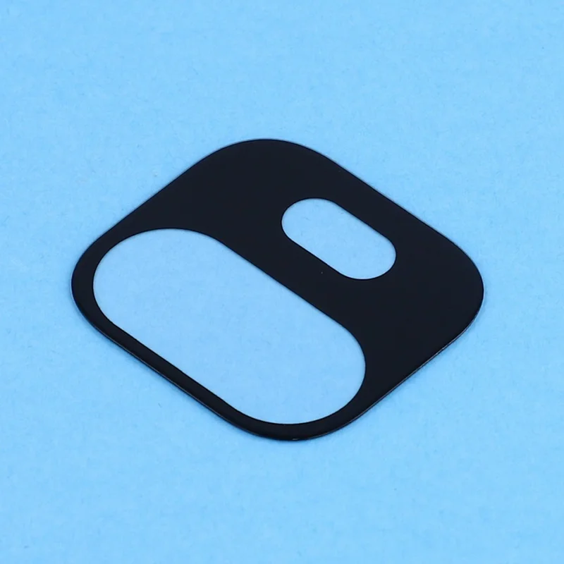 2 St. für OnePlus 15T 5G Objektivschutz 2,5D gewölbter Rand seidener Druck gehärtetes Glas Vollschutz Rückseitenobjektivfolie – Schwarz