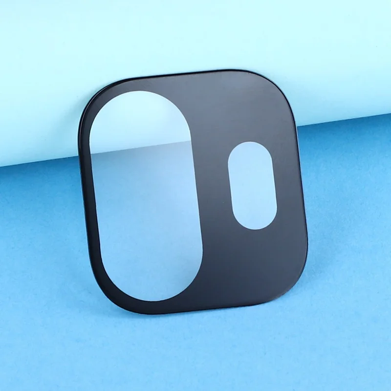 2 St. für OnePlus 15T 5G Objektivschutz 2,5D gewölbter Rand seidener Druck gehärtetes Glas Vollschutz Rückseitenobjektivfolie – Schwarz