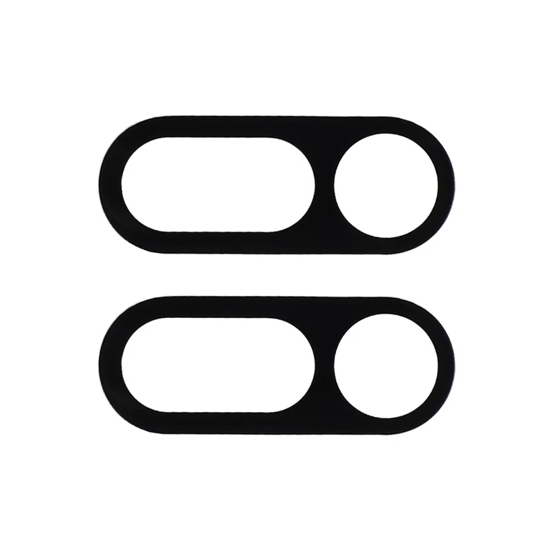 2Pcs For Nothing Phone (4a) Camera Lens Protector 2.5D Arc Edge Silk Printing Tempered Glass Full Coverage Rear Lens Film - Black