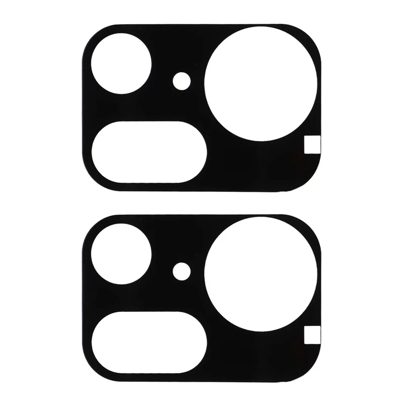 2Pcs For Nothing Phone (4a) Pro Full Coverage Camera Lens Protector Silk Printing Tempered Glass Lens Film 3D Arc Edge - Black