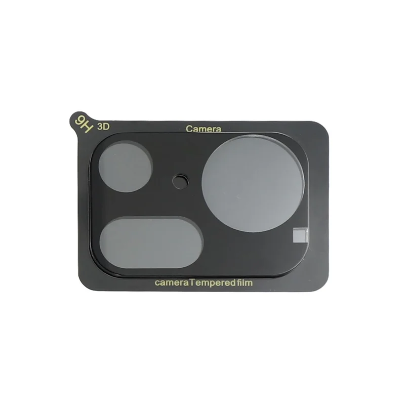 2Pcs For Nothing Phone (4a) Pro Full Coverage Camera Lens Protector Silk Printing Tempered Glass Lens Film 3D Arc Edge - Black