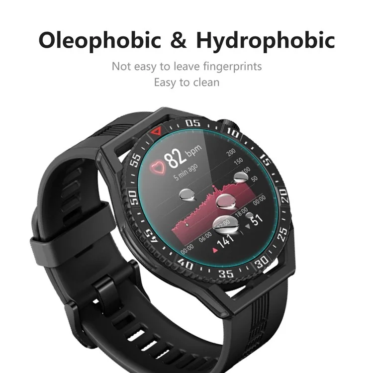 Enkay Hat-prince Для Huawei Watch GT 3 SE Sce Screen Protector Antie-explosion HD Clear 0,2 мм 9H Ant-scratch Высокая Алюминиевая Стеклянная Пленка с Силиконом