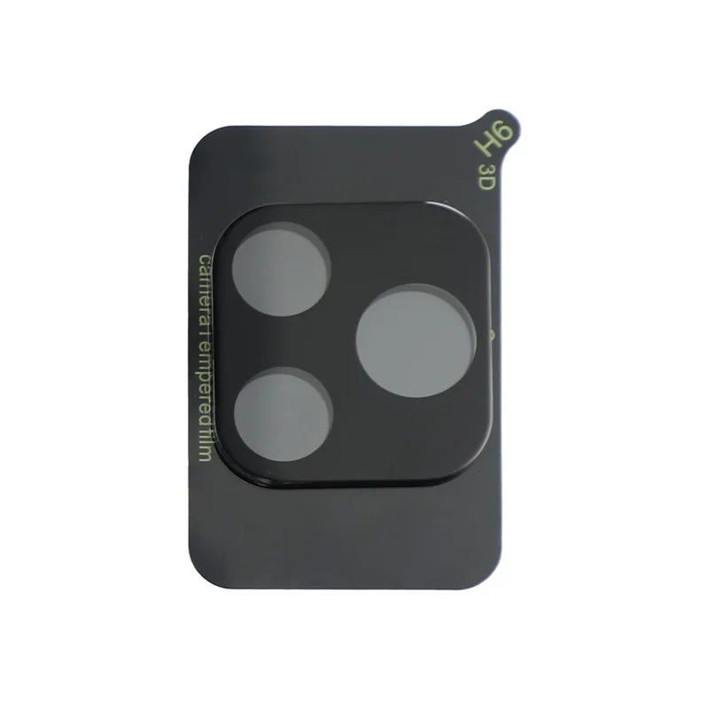 2Pcs For Honor 600 Lite 5G Full Coverage Camera Lens Protector Silk Printing Tempered Glass Lens Film 3D Arc Edge - Black