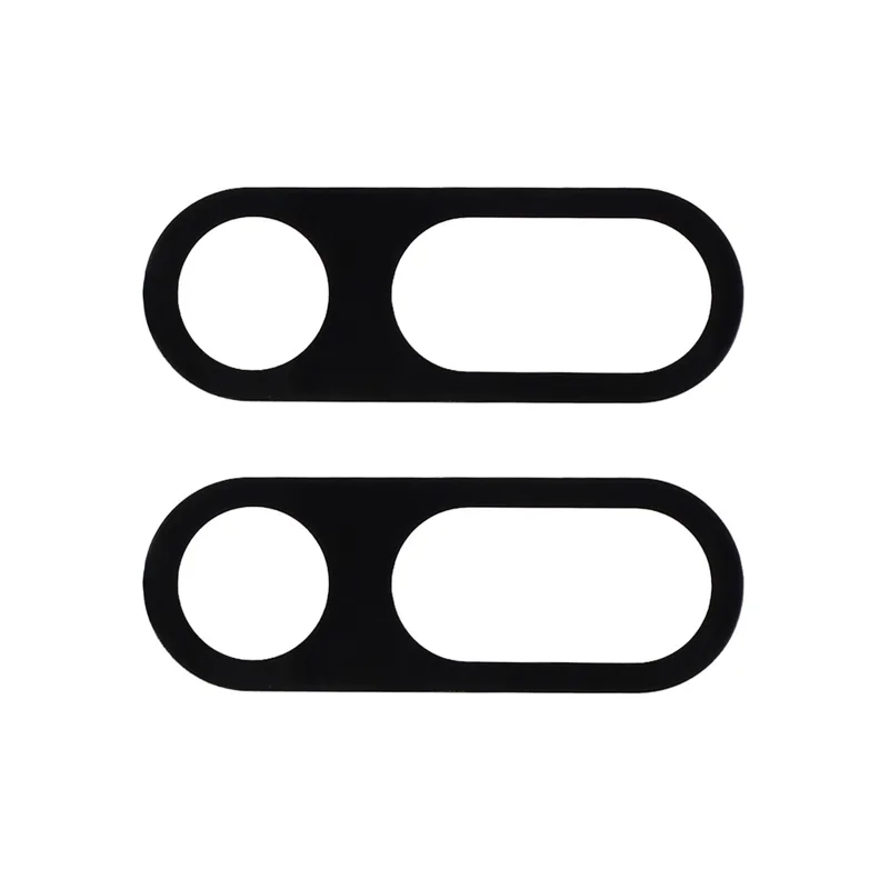 2Pcs For Honor Magic8 Pro Air 5G Full Coverage Camera Lens Protector Silk Printing Tempered Glass Lens Film 3D Arc Edge - Black