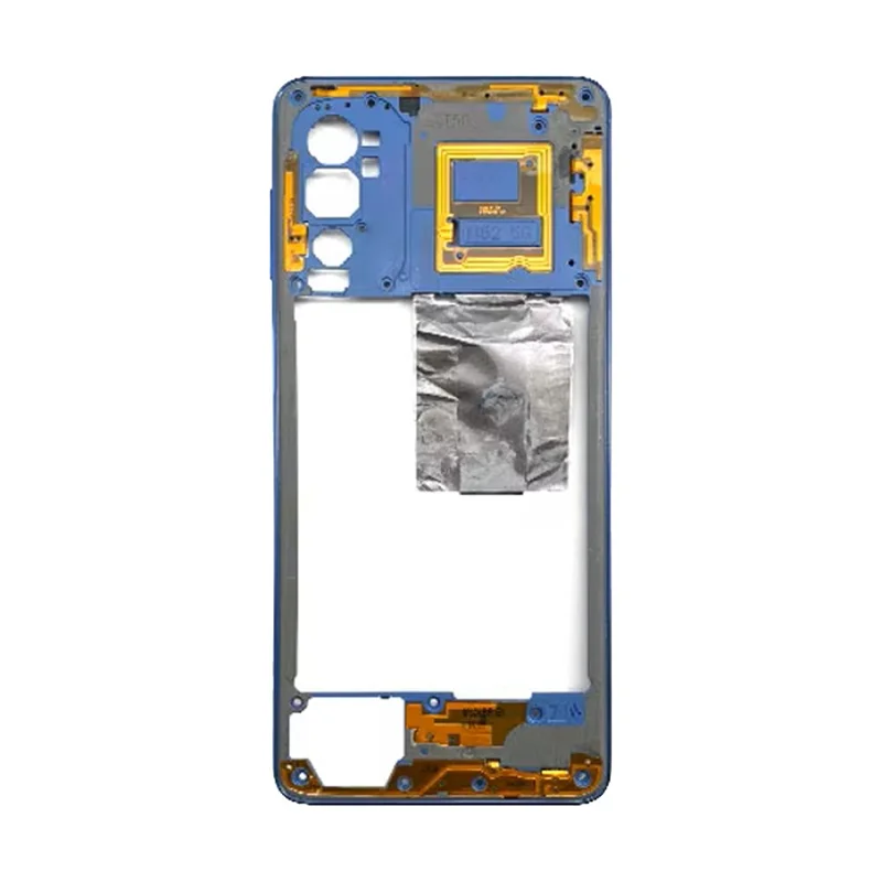 Pièce de remplacement de cadre de plaque intermédiaire pour Samsung Galaxy M52 5G (sans logo) - Bleu