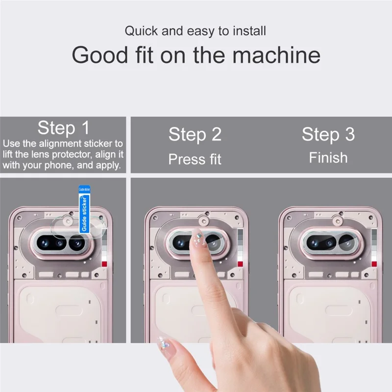 IMAK Ochrona Obiektywu Dla Telefonu Nothing (4a) Ochrona Obiektywu z Hartowanego Szybkiego Szkła Slim - Przezroczysta