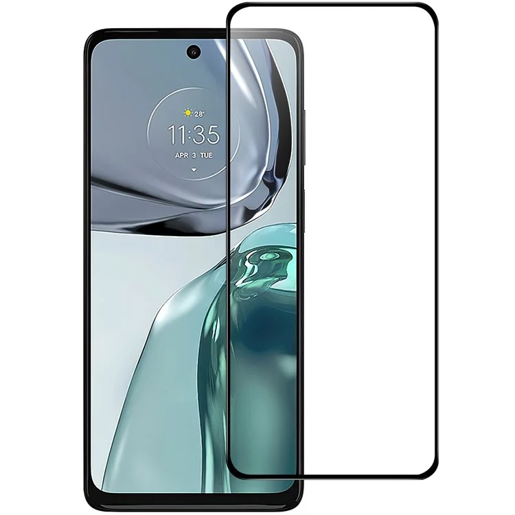 AGC Glass Screen Protector Pour Motorola Moto G62 5G, Anti-Explosion HD Film en Verre Trempé Clair Film D'écran de Colle Complet