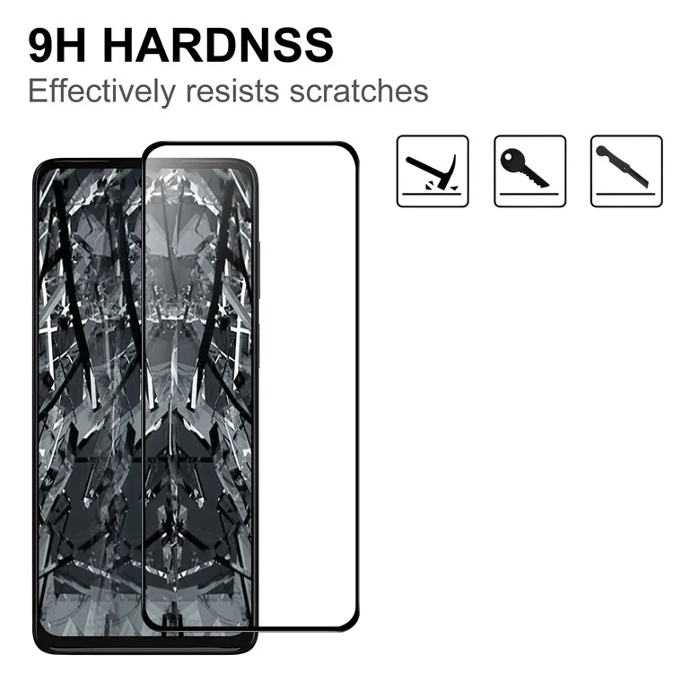 AGC Glass Screen Protector Pour Motorola Moto G62 5G, Anti-Explosion HD Film en Verre Trempé Clair Film D'écran de Colle Complet