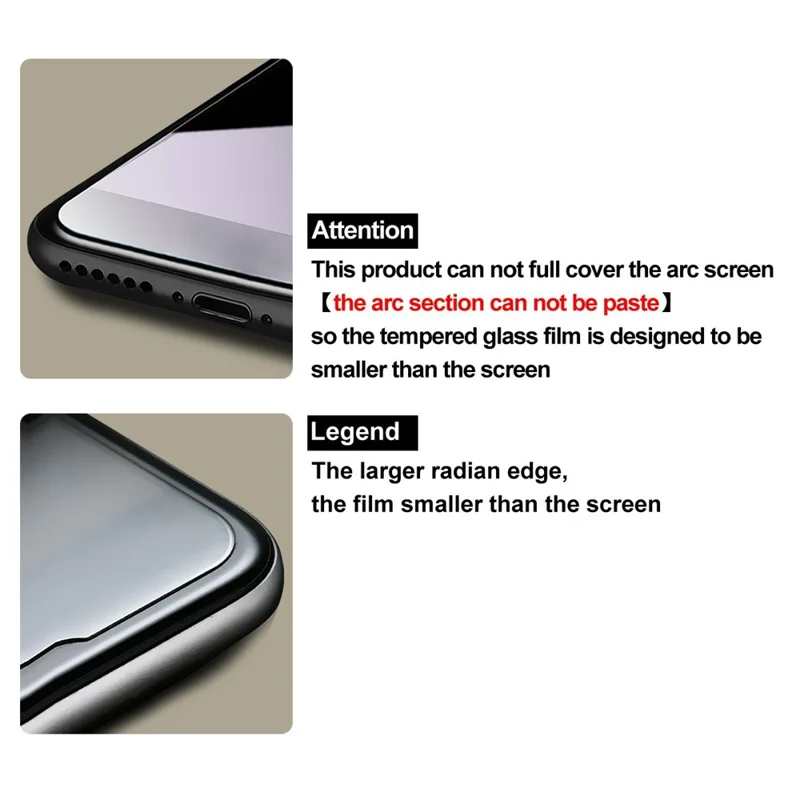 IMAK H Series For Huawei Enjoy 90 Plus Tempered Glass Screen Protector Shatter-Proof Protection (Not Complete Coverage) - Transparent