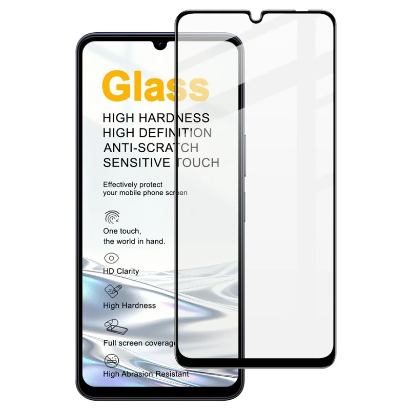 IMAK Pro+ Series For vivo Y05 4G Tempered Glass Full Screen Protector Sensitive Touch Film - Transparent
