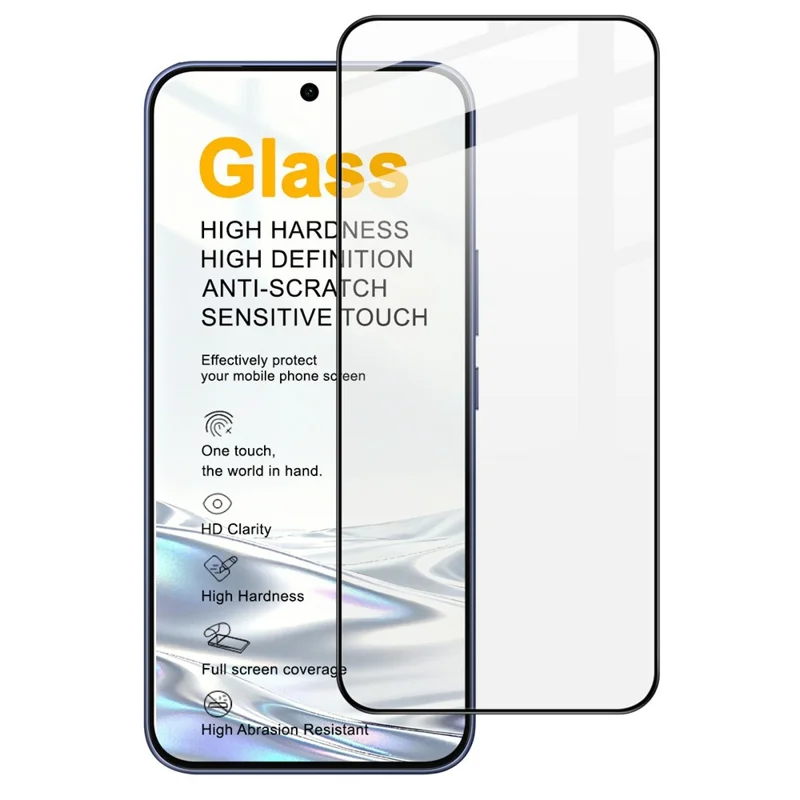 IMAK Pro+ Series For vivo V70 FE 5G Screen Protector Full Coverage Tempered Glass Film (Fingerprint Unlock) - Transparent