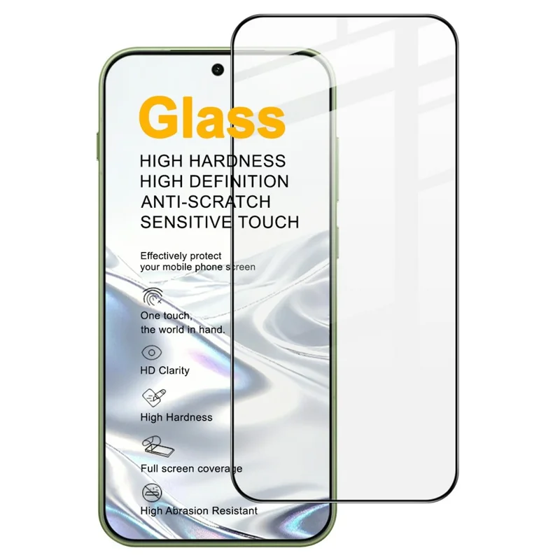 IMAK Pro+ Series For OnePlus 15T 5G Screen Protector Full Coverage Tempered Glass Film (Fingerprint Unlock) - Transparent