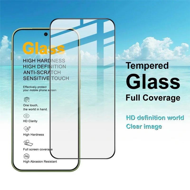 IMAK Pro+ Series For OnePlus 15T 5G Screen Protector Full Coverage Tempered Glass Film (Fingerprint Unlock) - Transparent