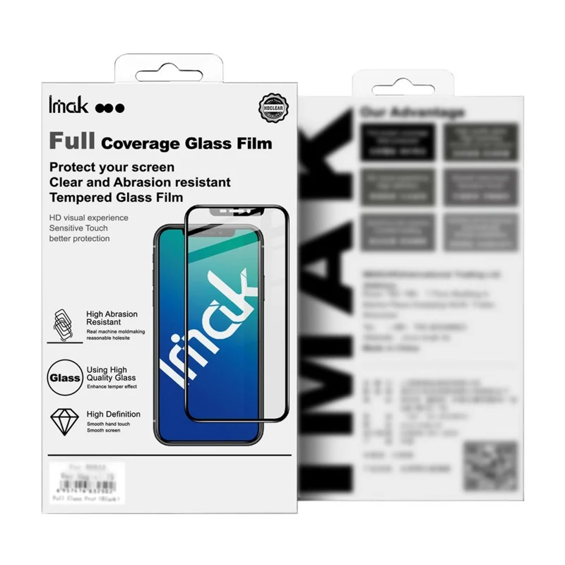 IMAK Pro+ Series For OnePlus 15T 5G Screen Protector Full Coverage Tempered Glass Film (Fingerprint Unlock) - Transparent